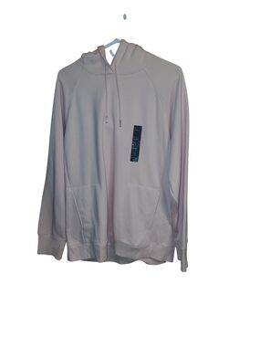 Womens All In Motion Light Pink Pullover Hoodie with Front Pockets Size Xl